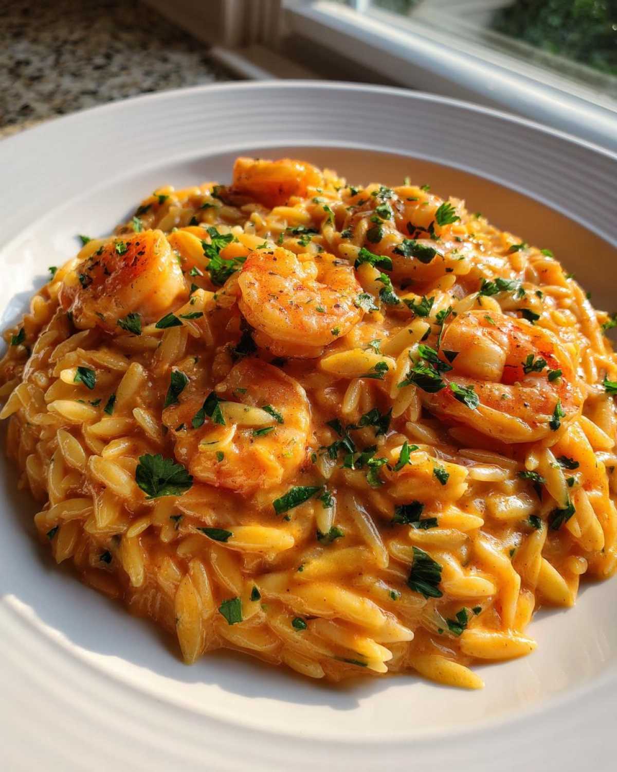 Creamy Cajun Shrimp Orzo - detail 3