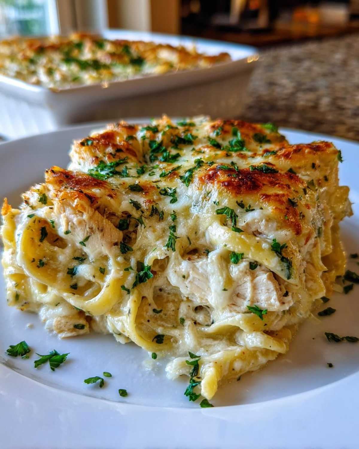 Creamy Chicken Alfredo Bake - detail 2