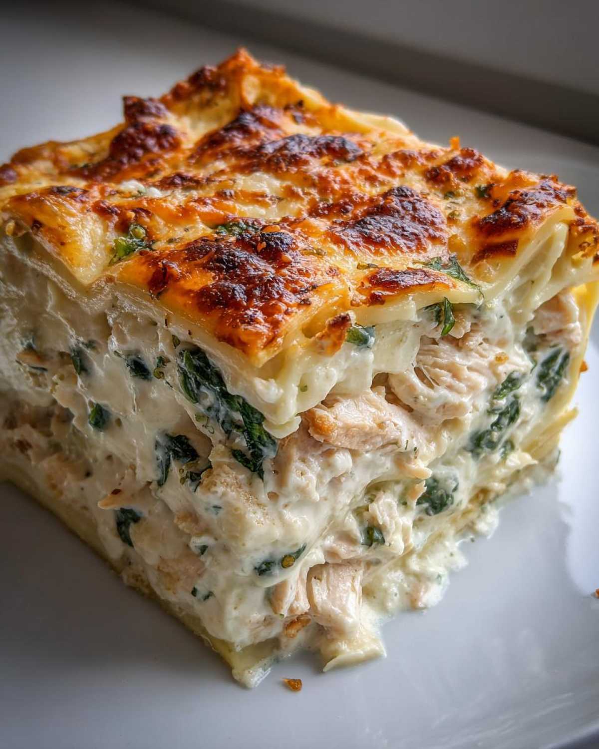 Creamy Chicken and Spinach Lasagna - detail 2