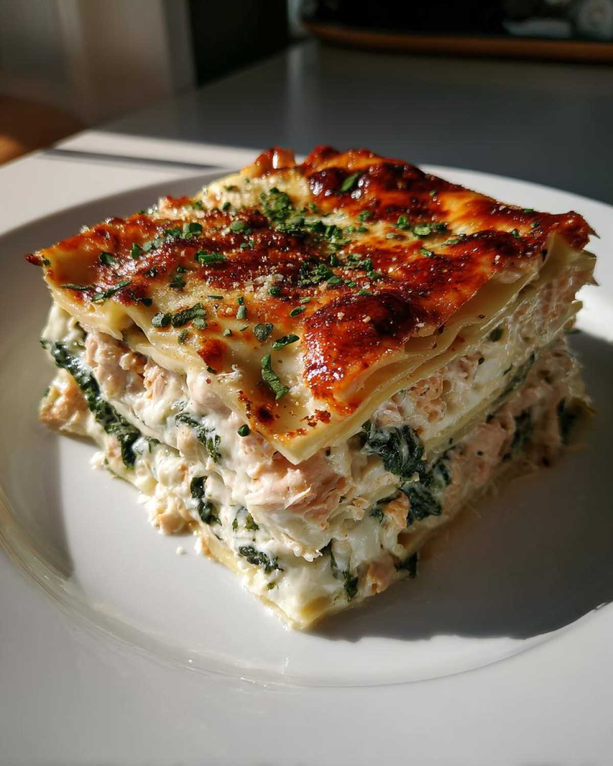 Creamy Chicken and Spinach Lasagna - detail 4