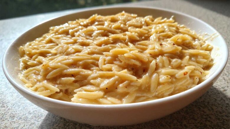 Creamy Garlic Parmesan Orzo