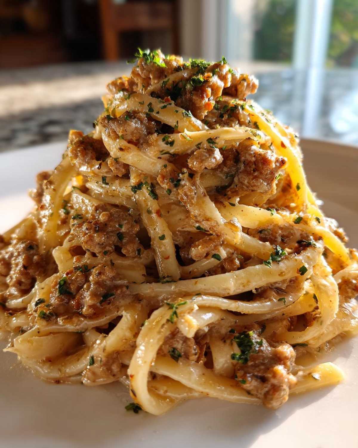 Creamy Garlic Sausage Pasta - detail 1