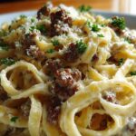 Creamy Garlic Sausage Pasta