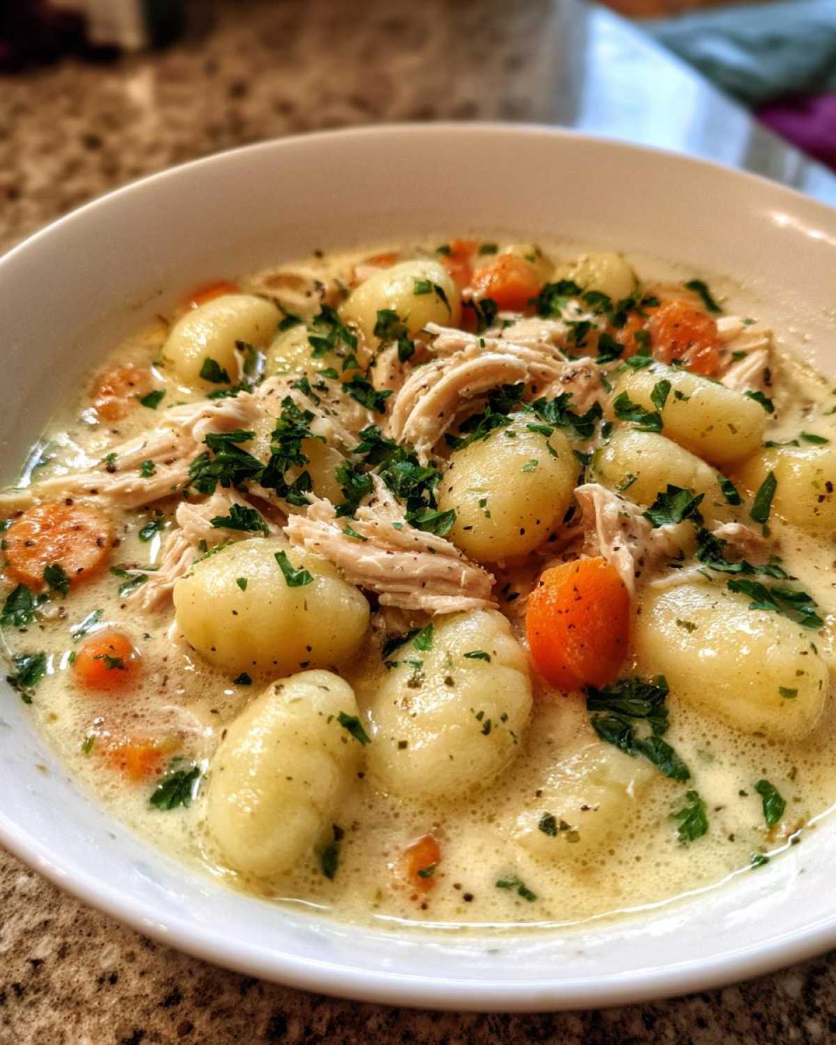 Creamy Gnocchi Chicken Soup - detail 1