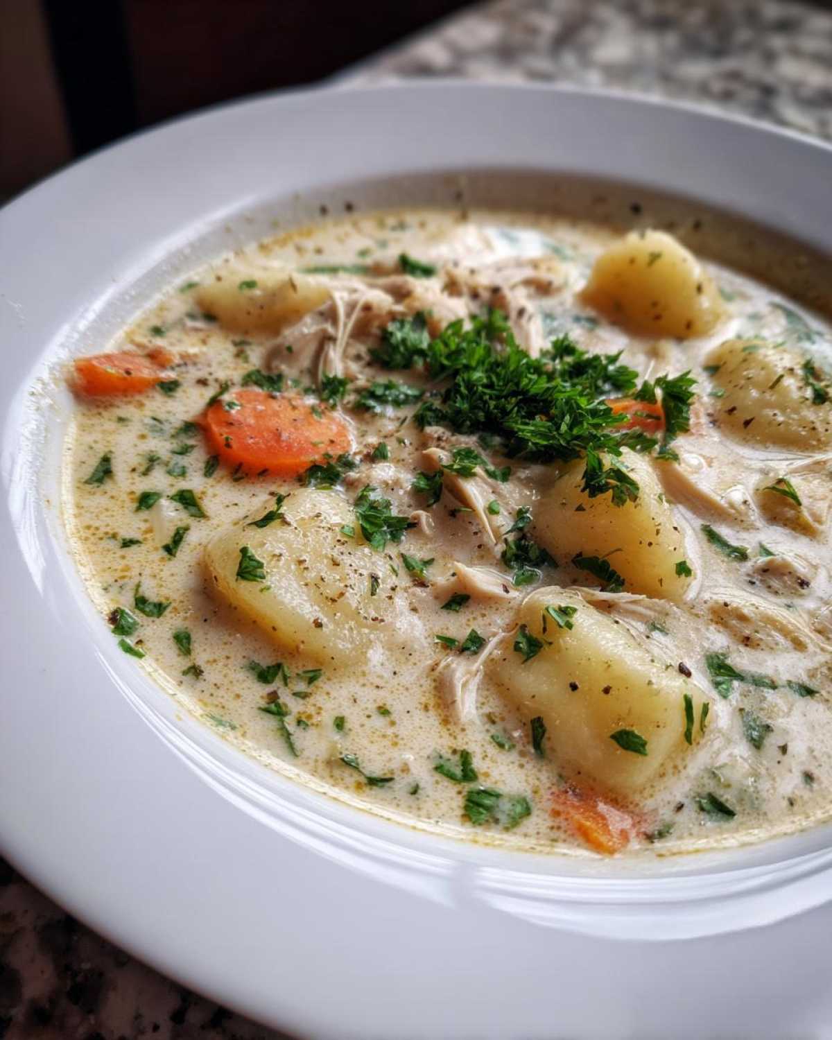 Creamy Gnocchi Chicken Soup - detail 2