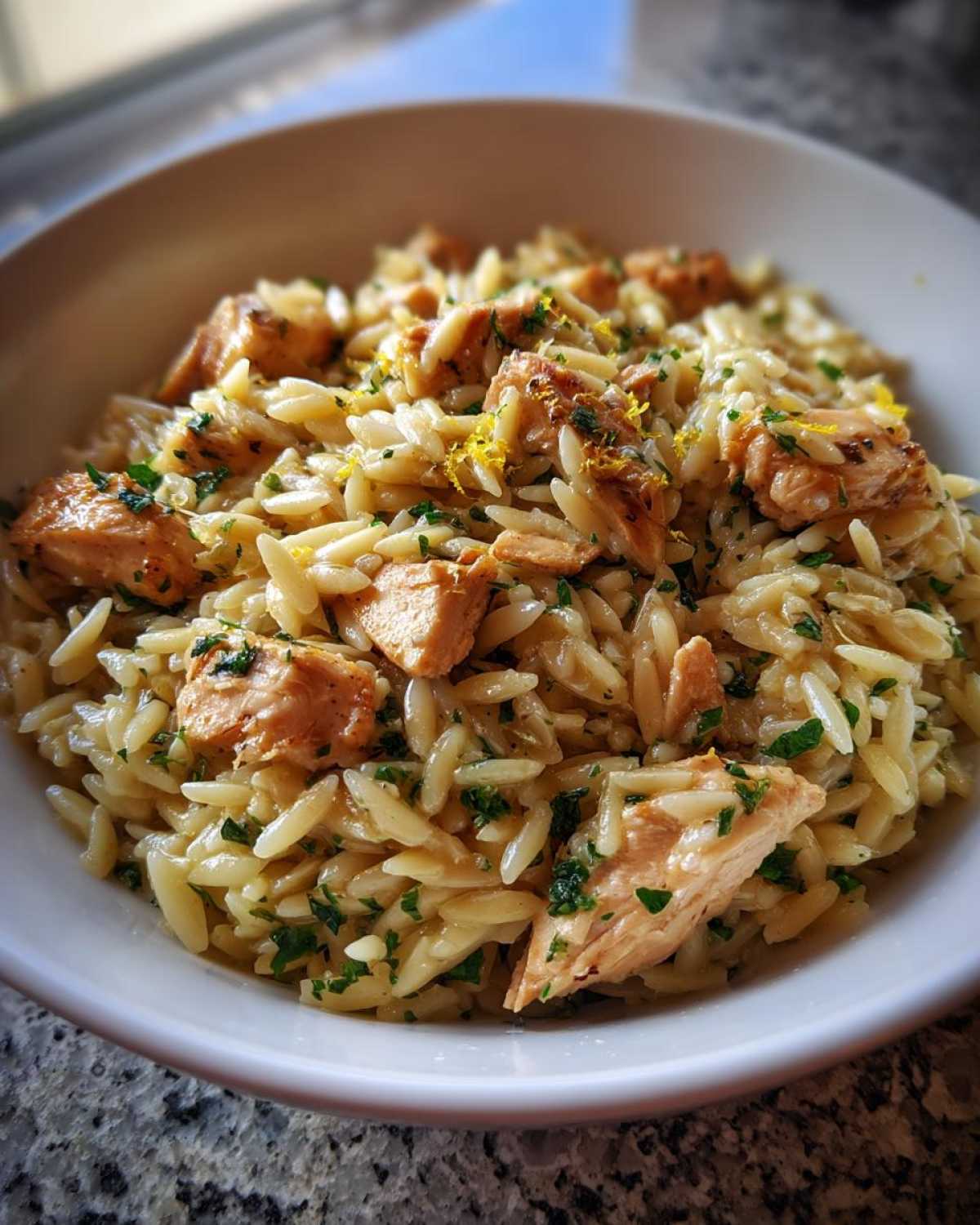 Creamy Lemon Orzo with Chicken - detail 1