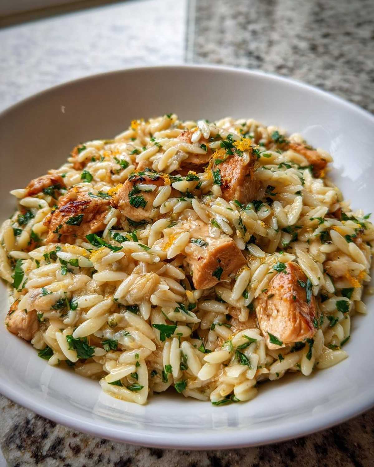 Creamy Lemon Orzo with Chicken - detail 4