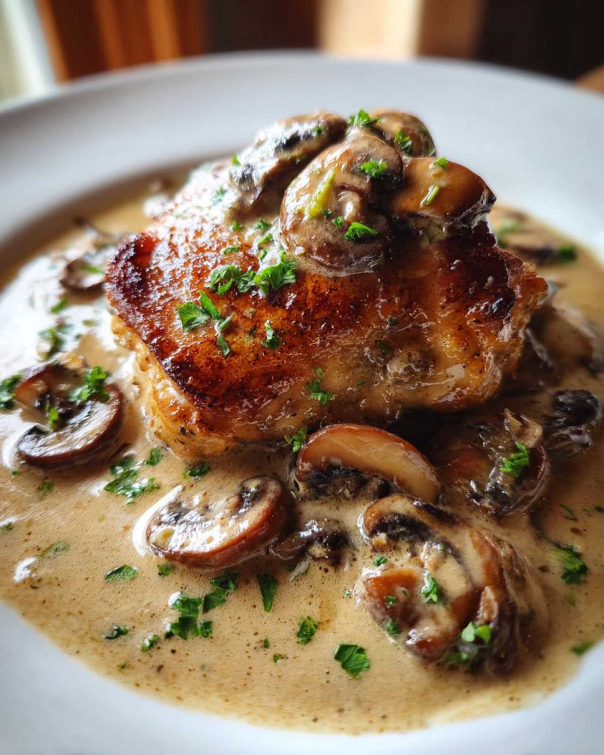 Creamy Mushroom Chicken Thighs - detail 2