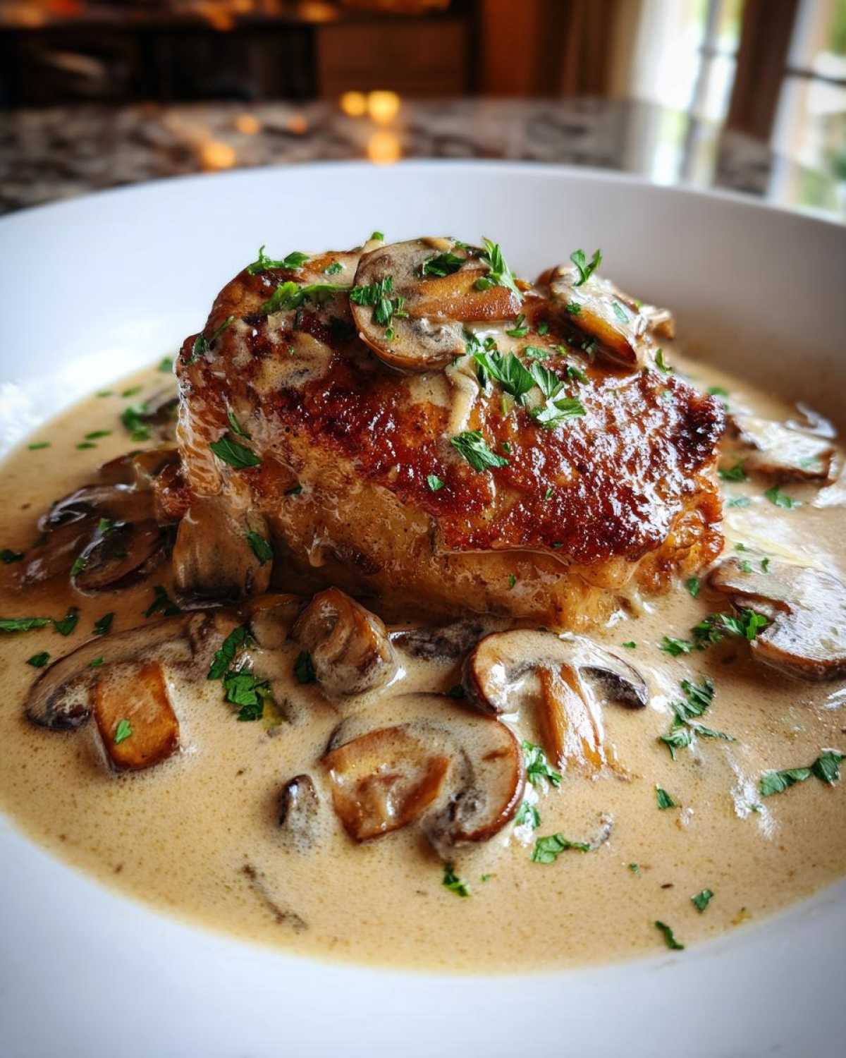 Creamy Mushroom Chicken Thighs - detail 3