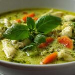 Creamy Pesto Chicken Soup
