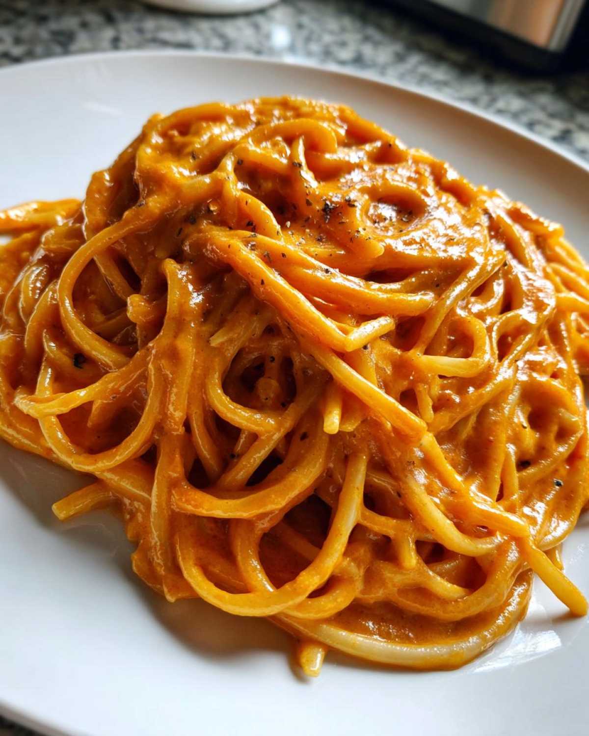 Creamy Roasted Red Pepper Pasta - detail 1