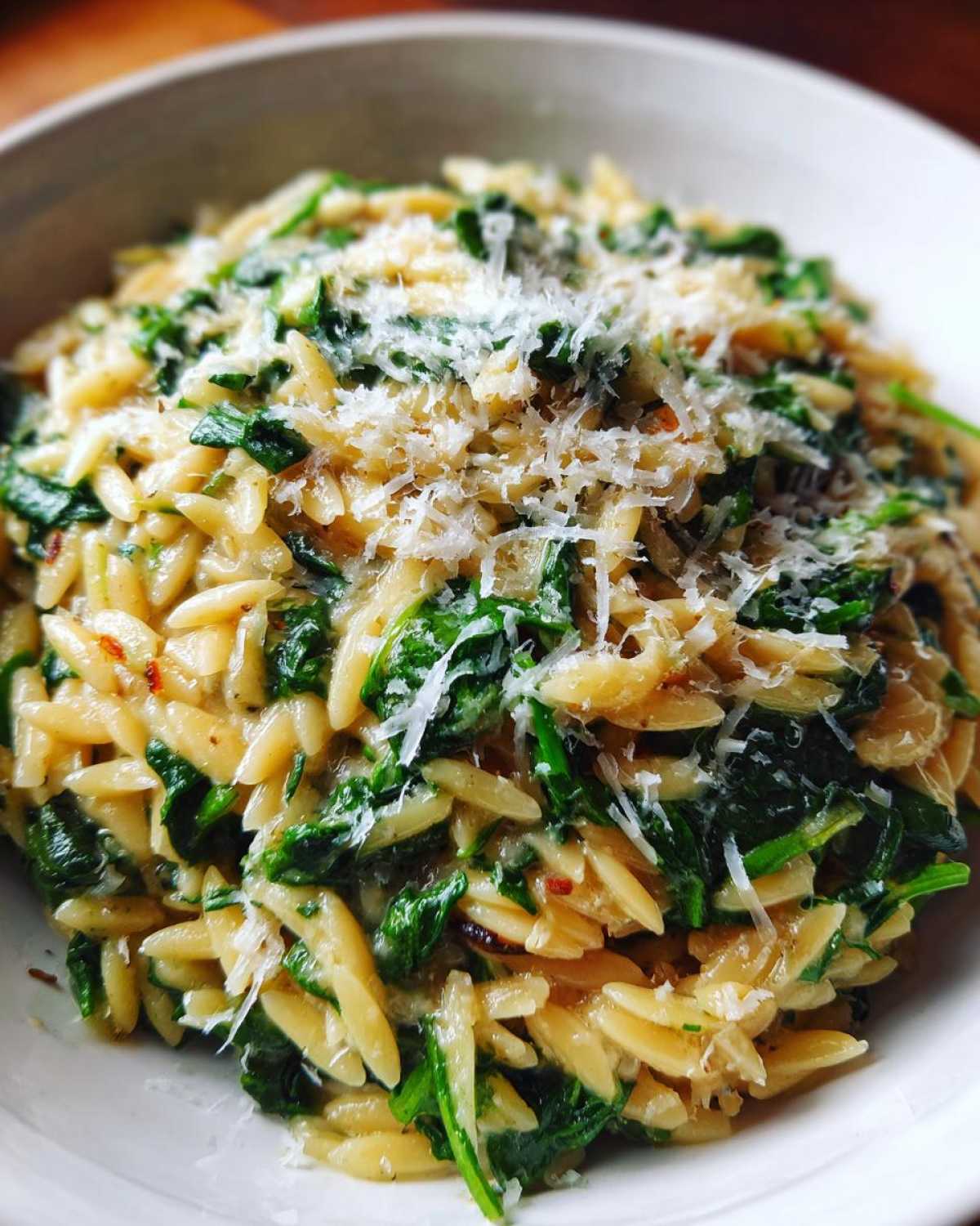 Creamy Spinach Parmesan Orzo - detail 1