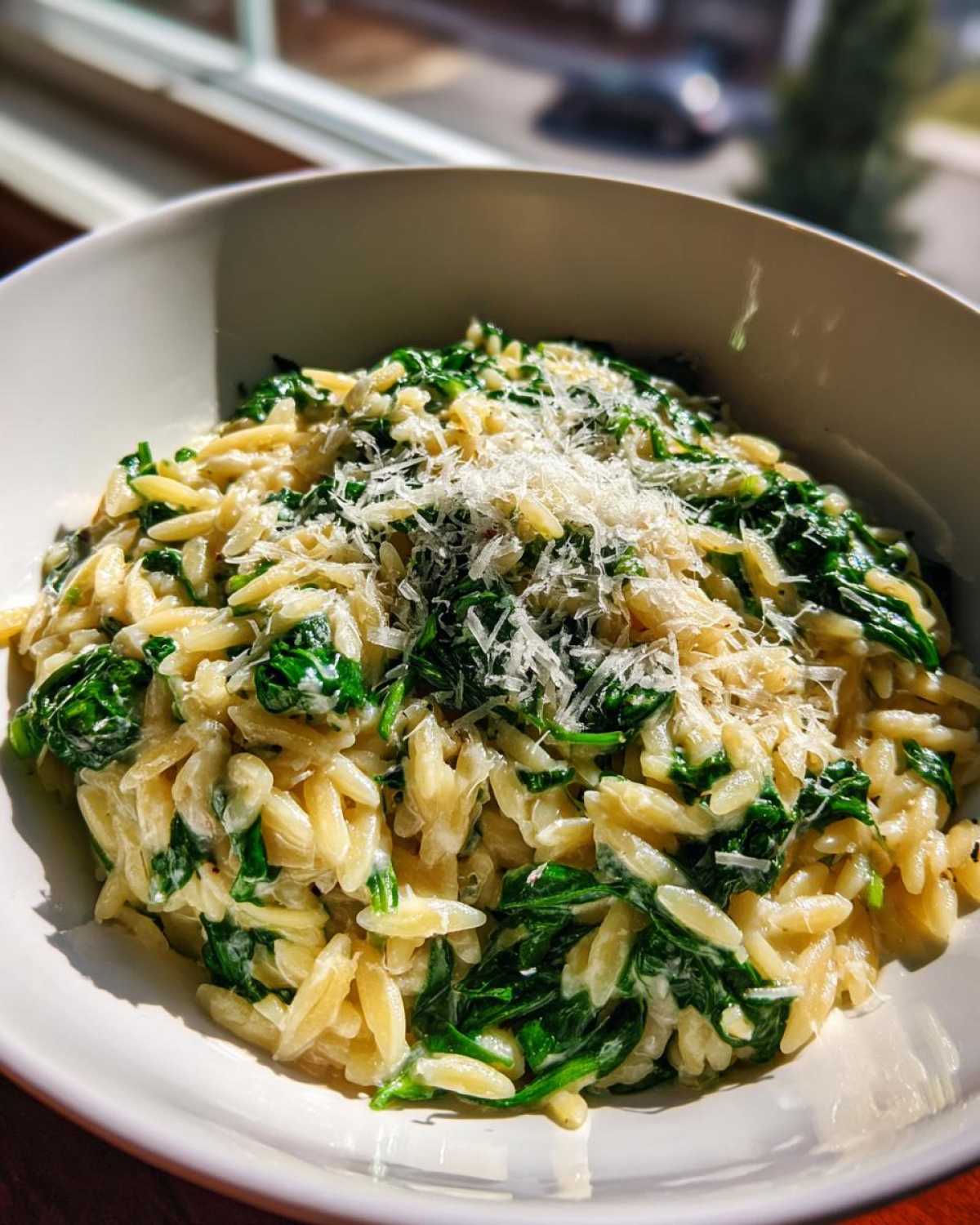 Creamy Spinach Parmesan Orzo - detail 3