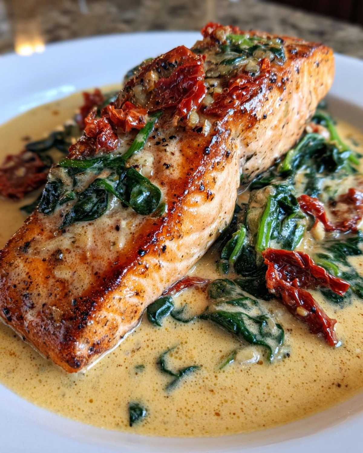 Creamy Tuscan Salmon - detail 1