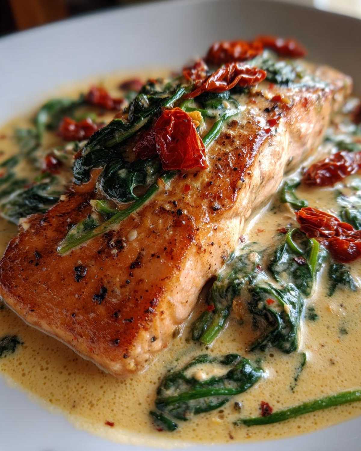 Creamy Tuscan Salmon - detail 2