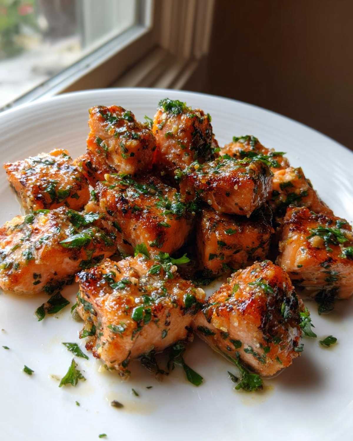 Crispy Garlic Butter Salmon Bites - detail 3