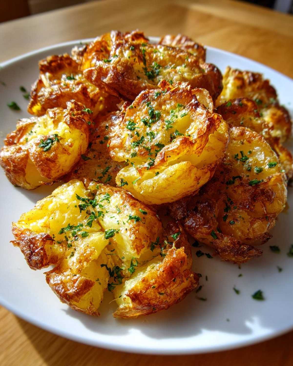 Crispy Garlic Smashed Potatoes - detail 2