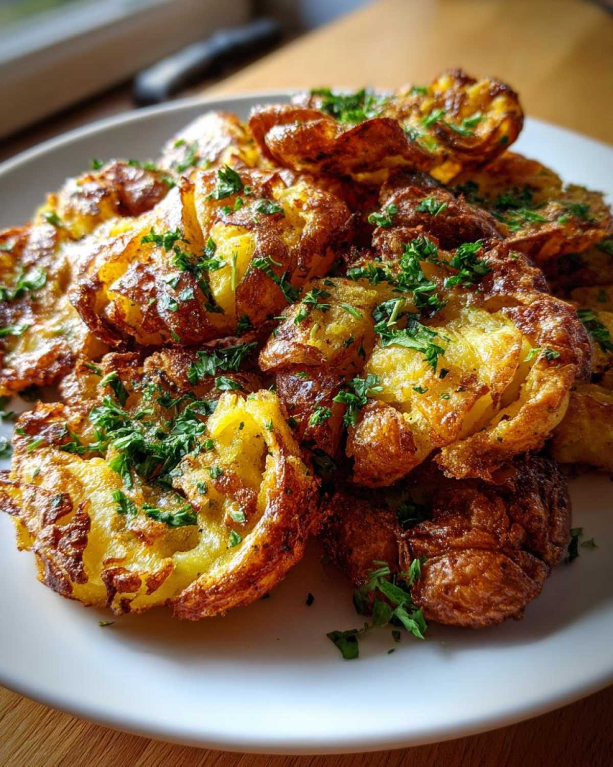 Crispy Garlic Smashed Potatoes - detail 3