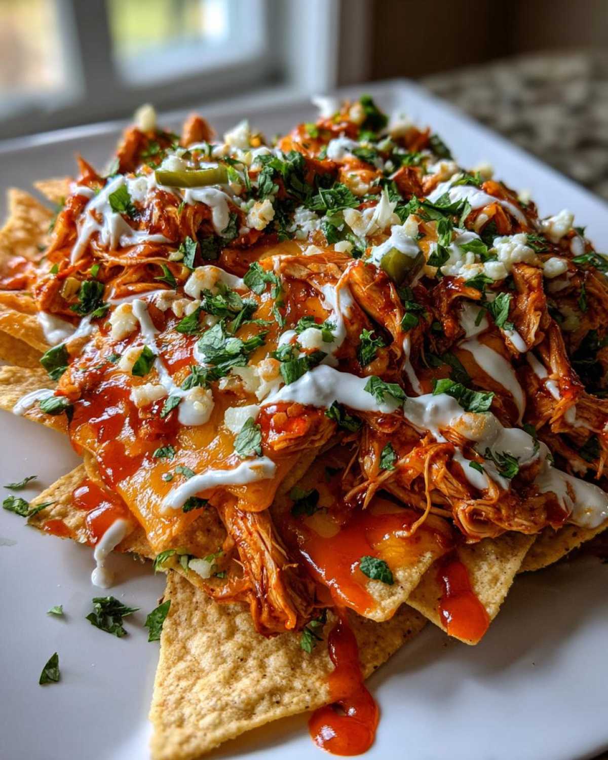 Firecracker Chicken Nachos - detail 2