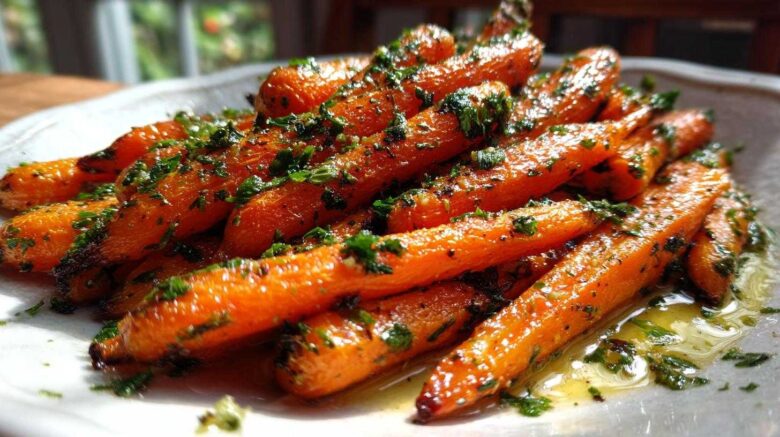 Garlic Butter Roasted Carrots
