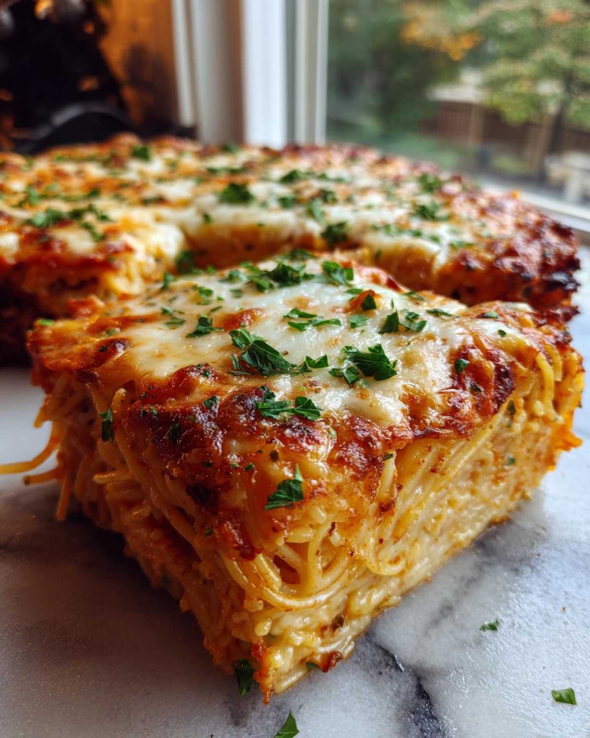 Garlic Parmesan Spaghetti Bake - detail 1