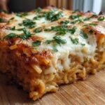 Garlic Parmesan Spaghetti Bake