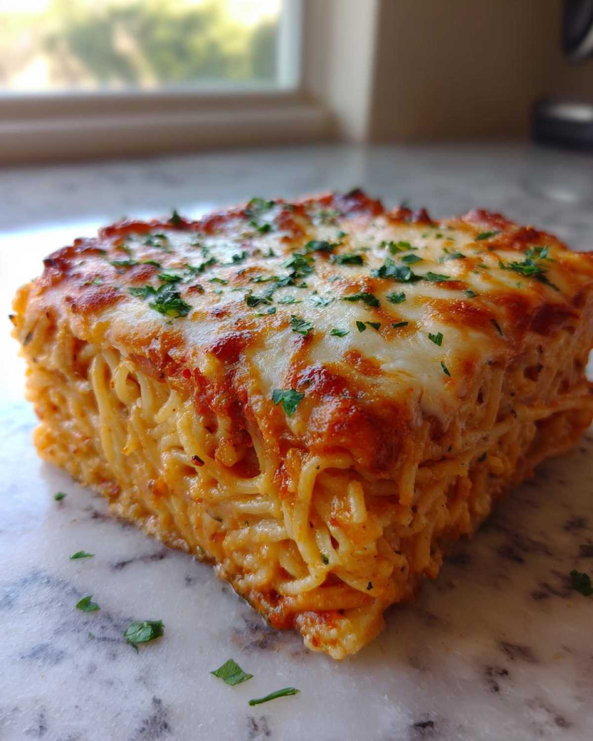 Garlic Parmesan Spaghetti Bake - detail 4