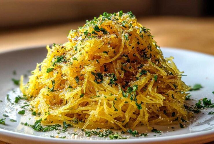 Garlic Parmesan Spaghetti Squash