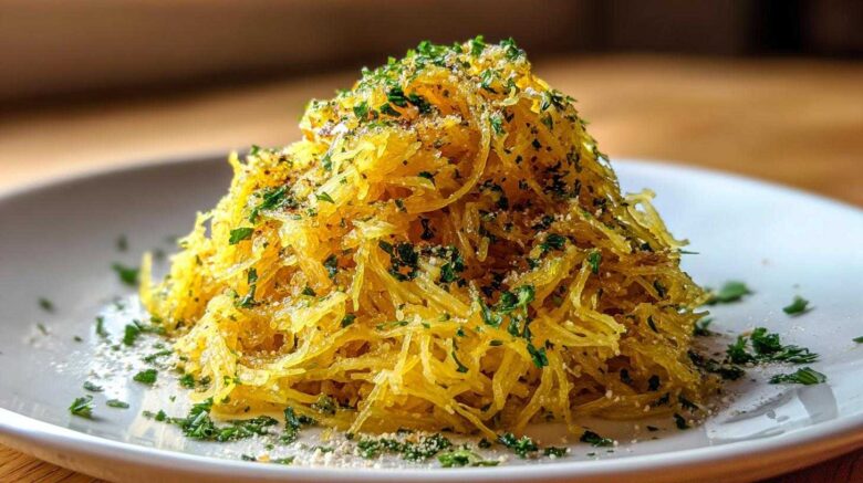 Garlic Parmesan Spaghetti Squash