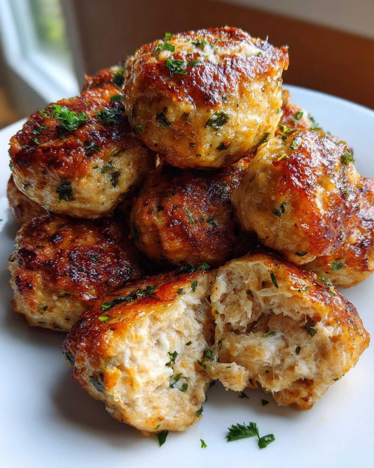 Garlic Parmesan Turkey Meatballs - detail 2