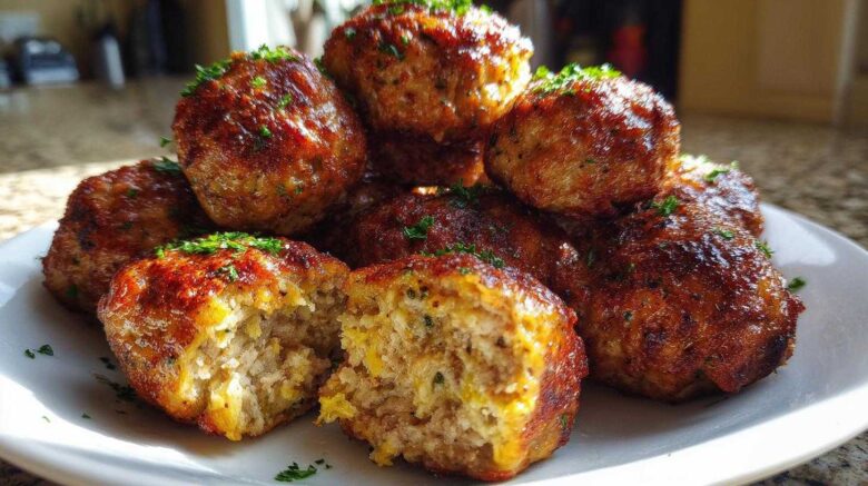 Garlic Parmesan Turkey Meatballs