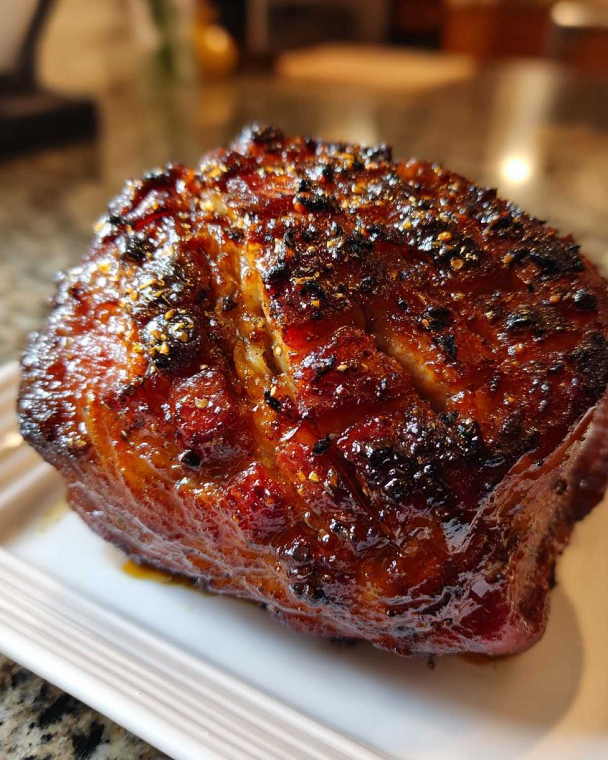Glazed Holiday Ham with a Cola Twist - detail 2