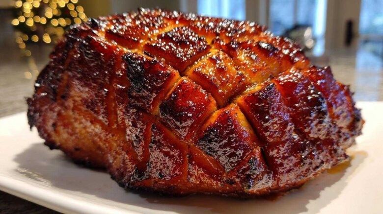 Glazed Holiday Ham with a Cola Twist