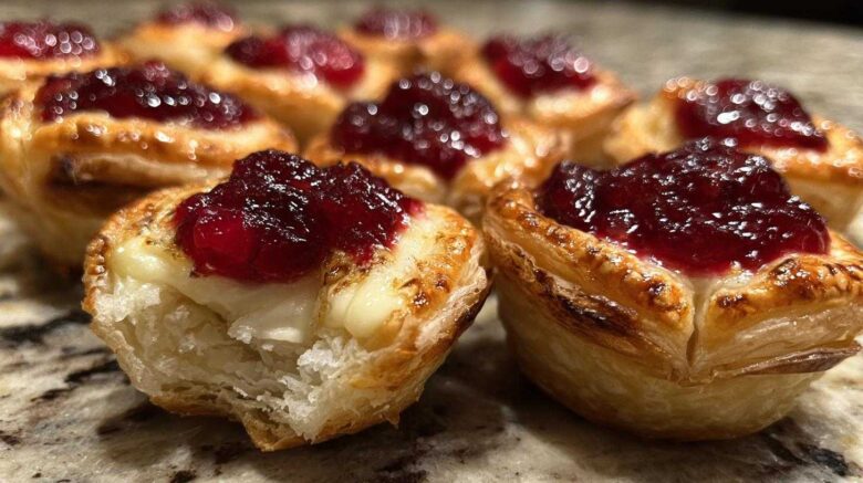 Holiday Cranberry Brie Bites