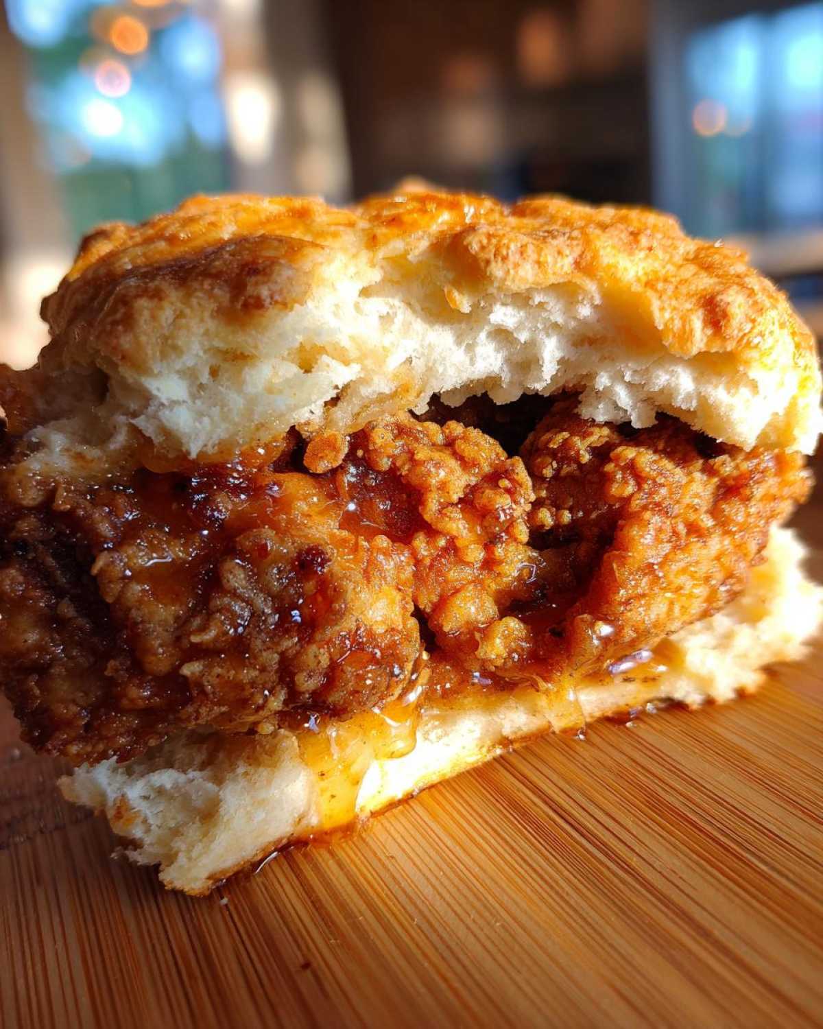 Honey Butter Chicken Biscuit Sandwiches - detail 1