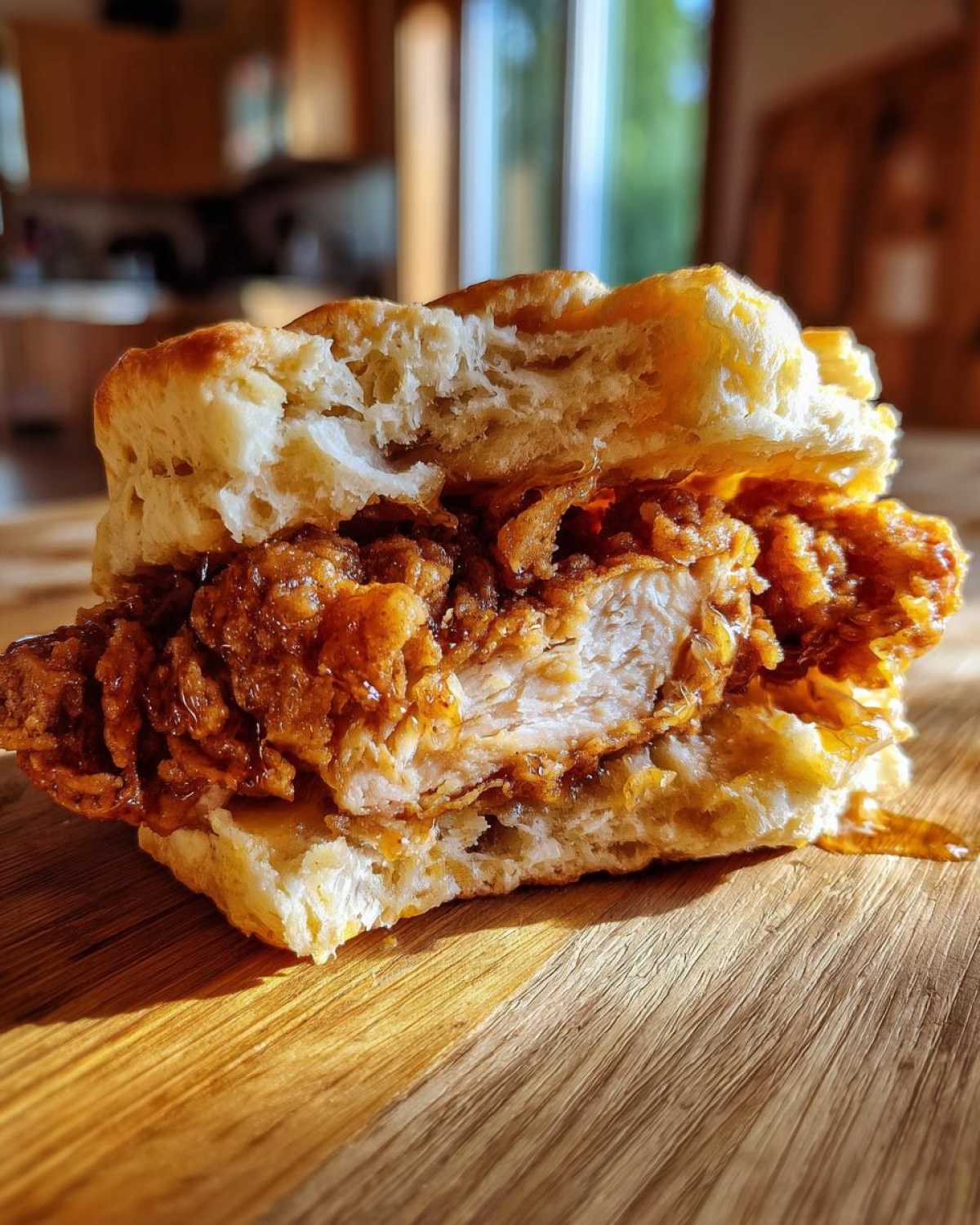 Honey Butter Chicken Biscuit Sandwiches - detail 3