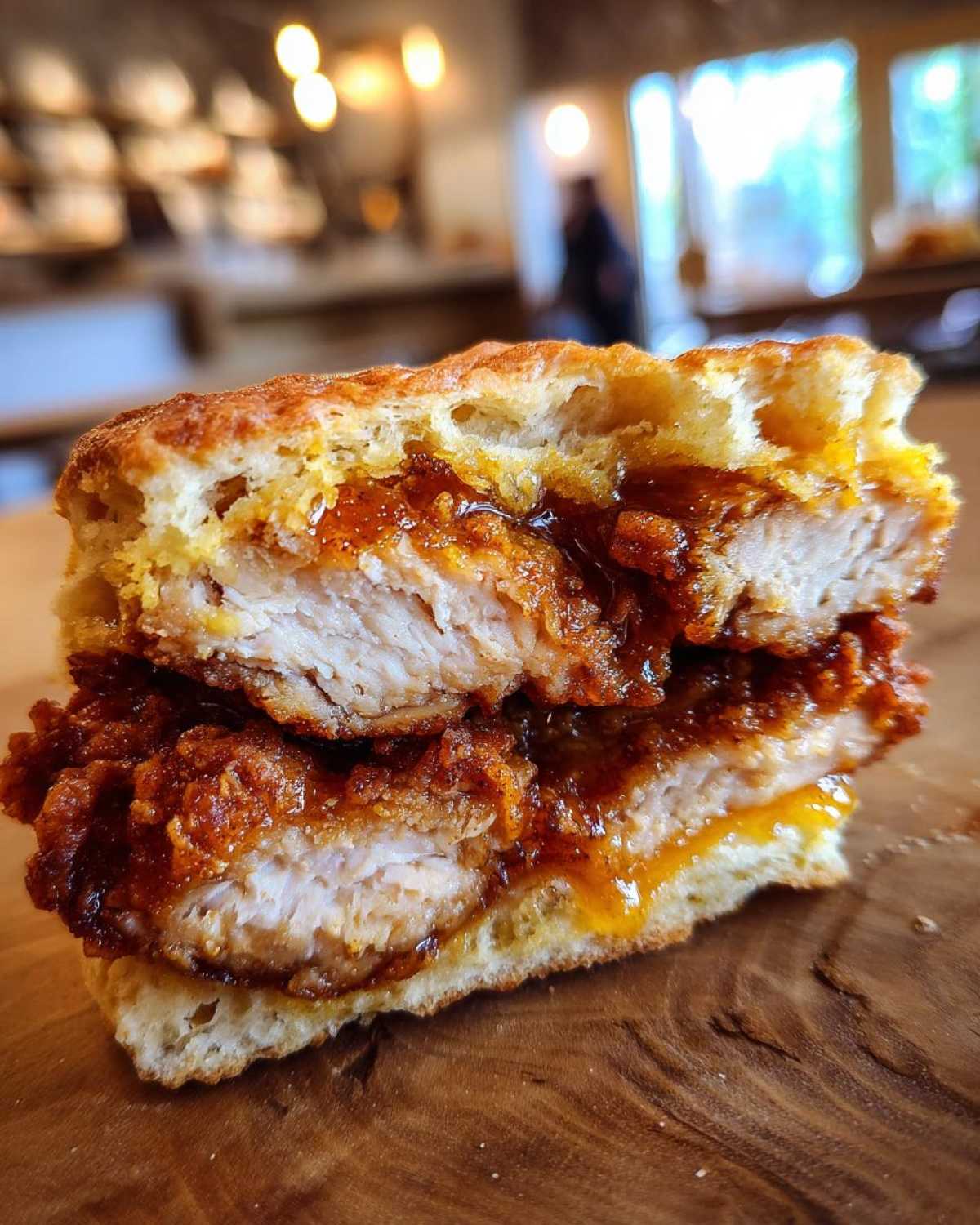 Honey Butter Chicken Biscuit Sandwiches - detail 4