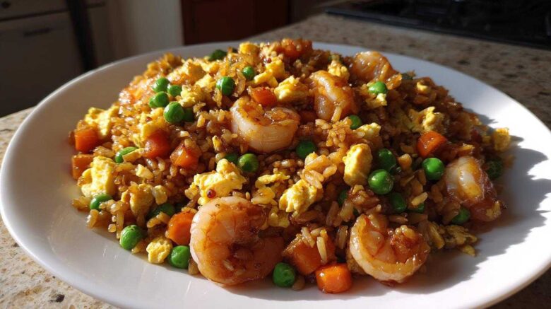 Honey Garlic Shrimp Fried Rice