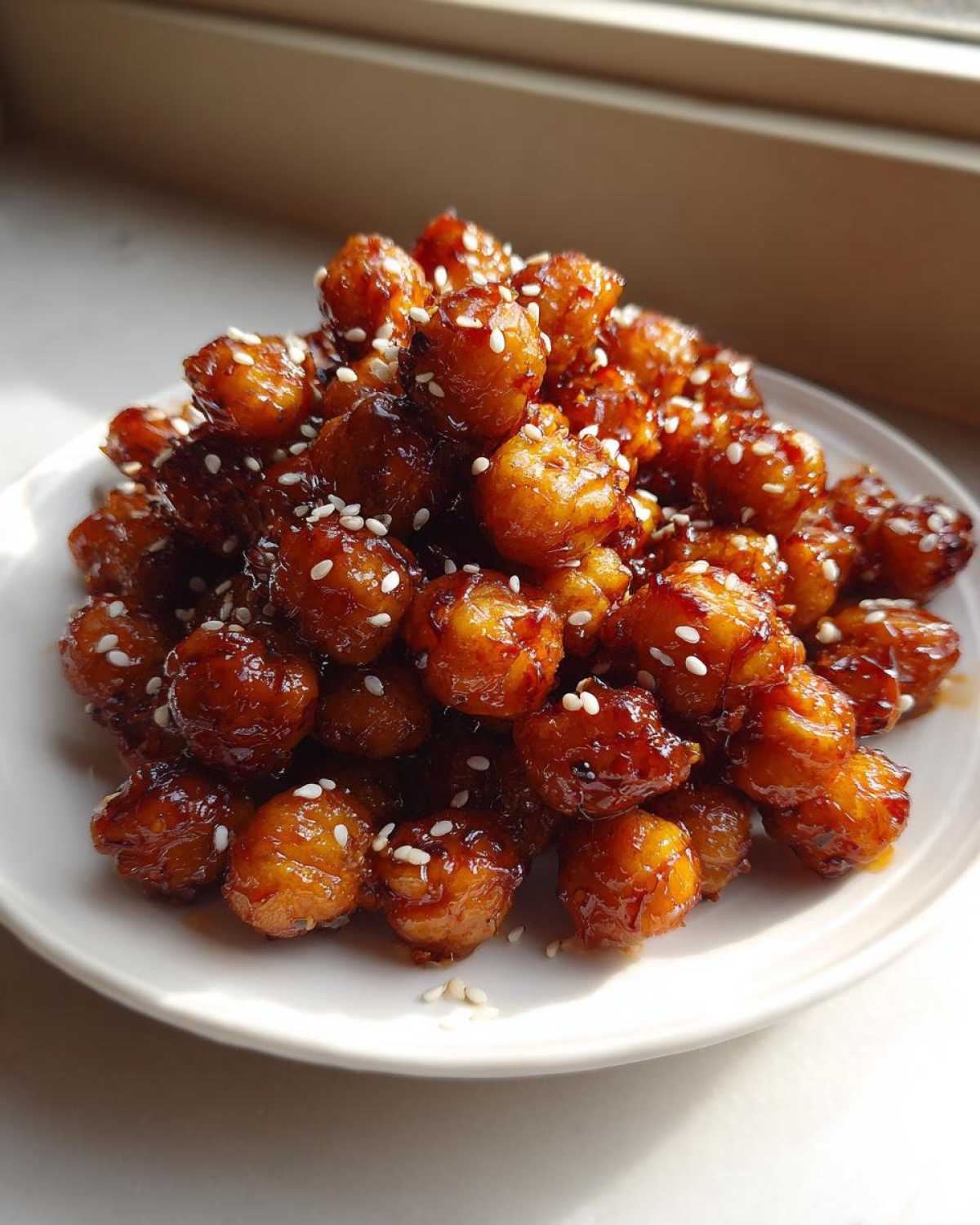 Honey Sesame Chickpeas - detail 1
