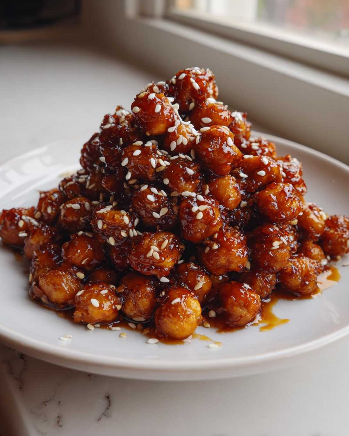 Honey Sesame Chickpeas - detail 2