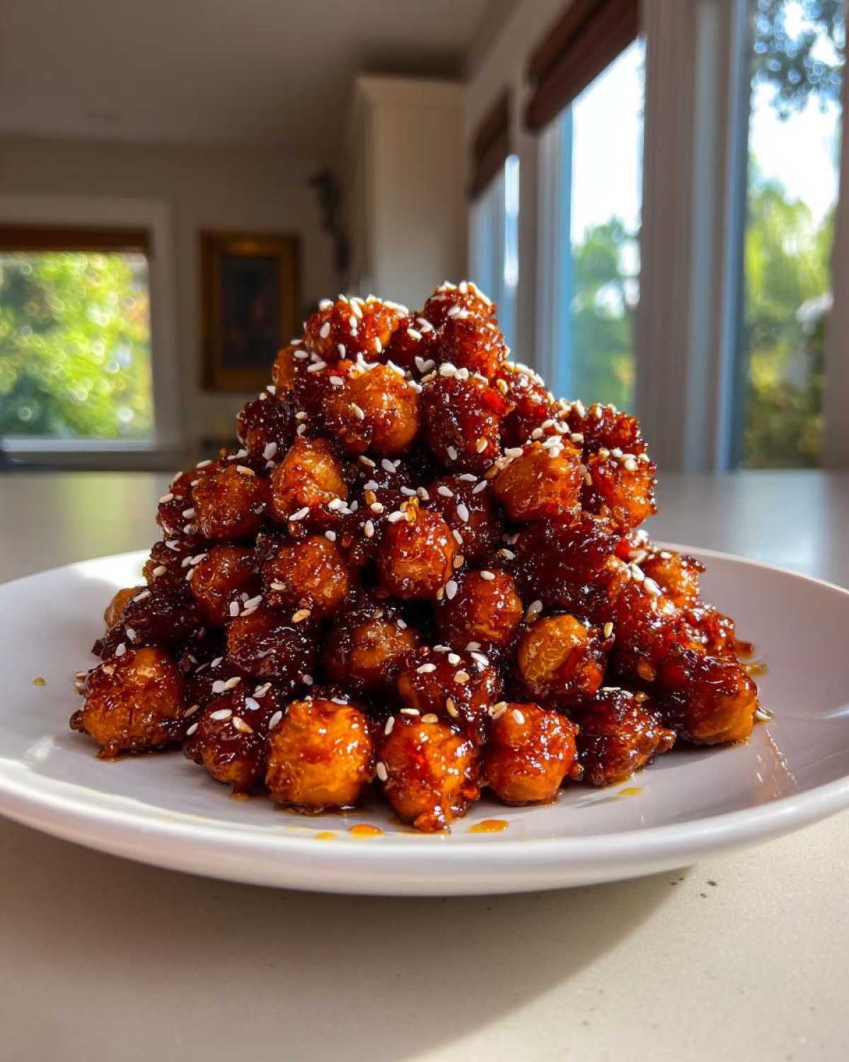 Honey Sesame Chickpeas - detail 3