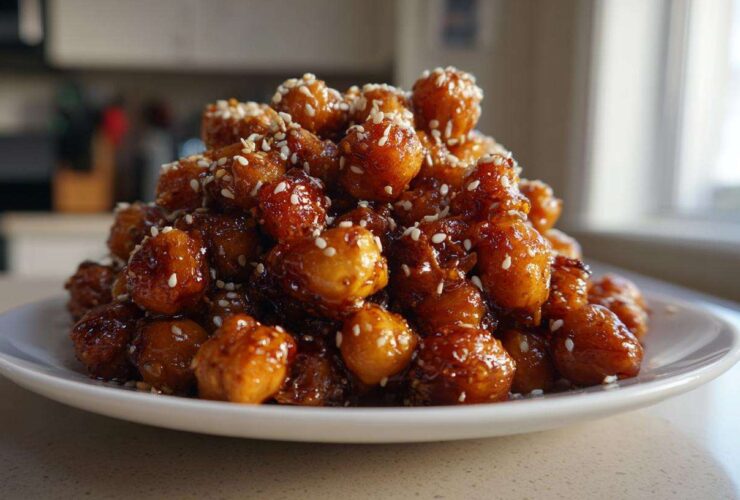 Honey Sesame Chickpeas