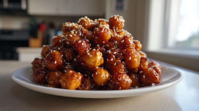 Honey Sesame Chickpeas