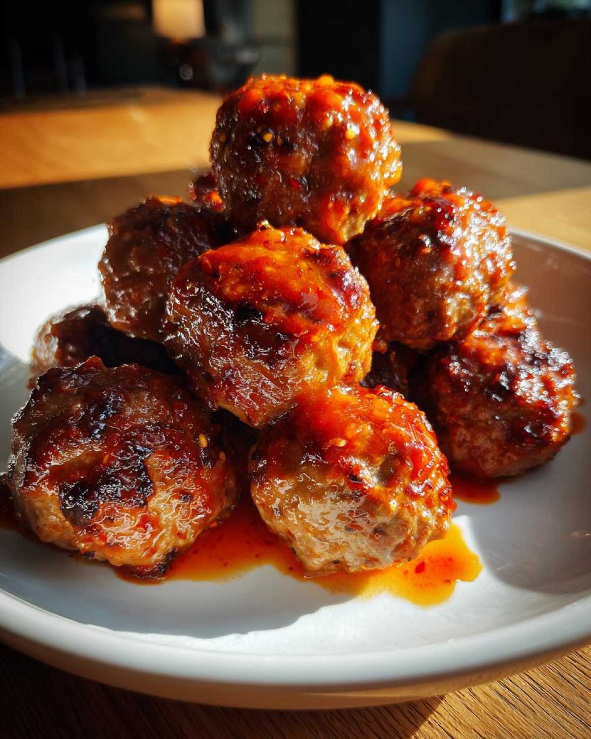 Honey Sriracha Meatballs - detail 1