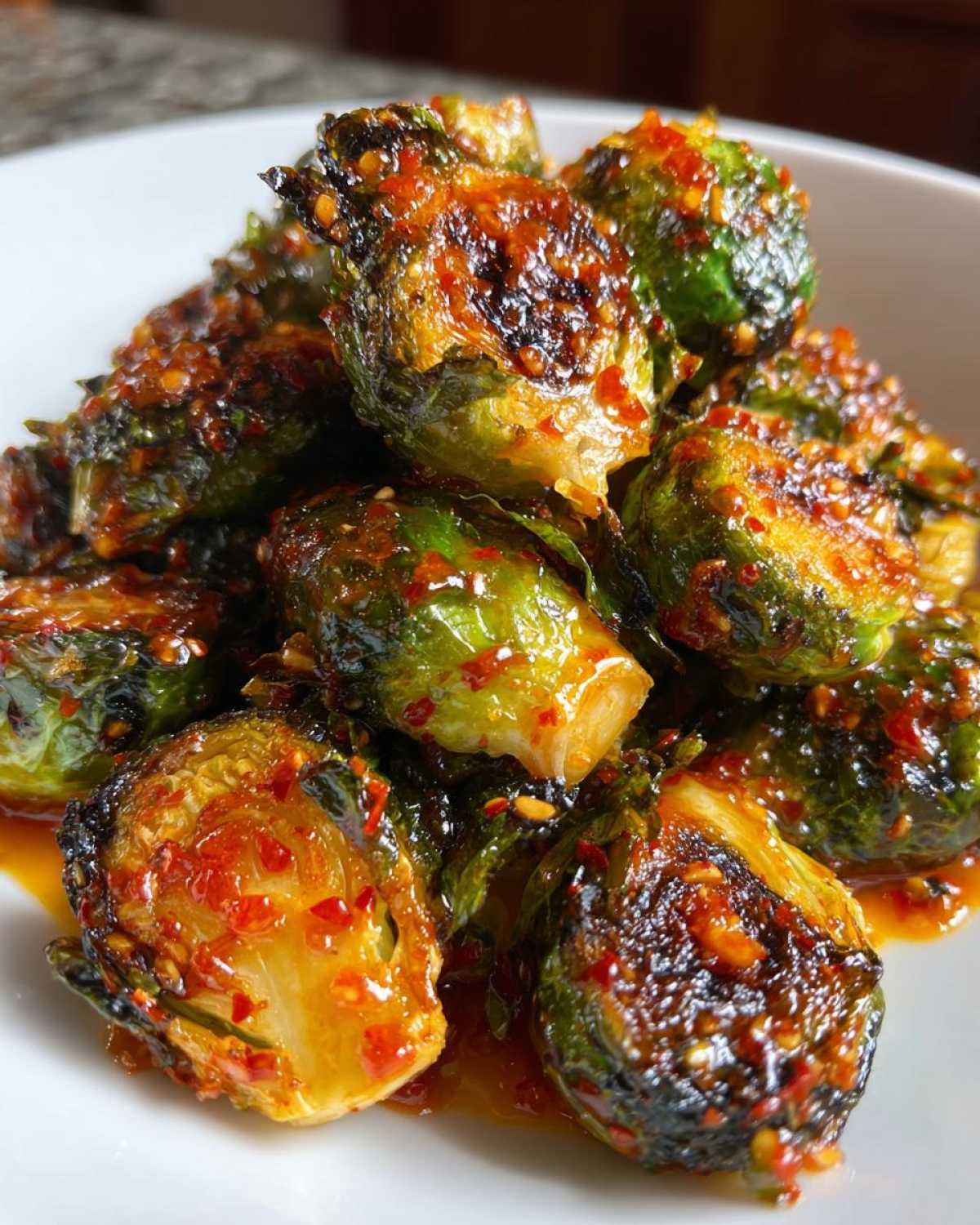 Hot Honey Brussels Sprouts - detail 2