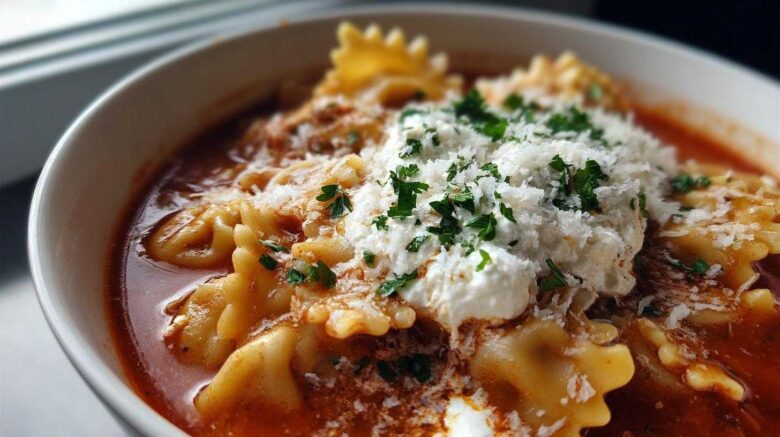 Lazy Lasagna Soup for One-Pot Comfort