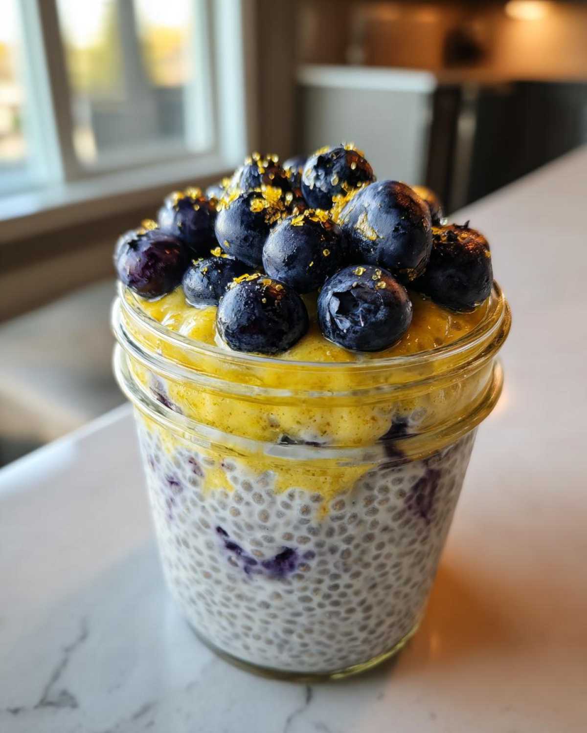 Lemon Blueberry Chia Pudding - detail 3