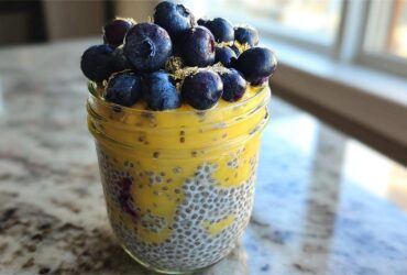Lemon Blueberry Chia Pudding