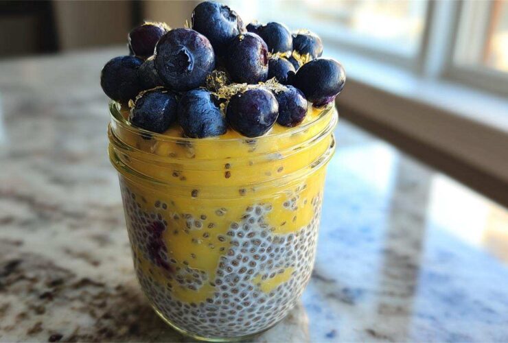 Lemon Blueberry Chia Pudding