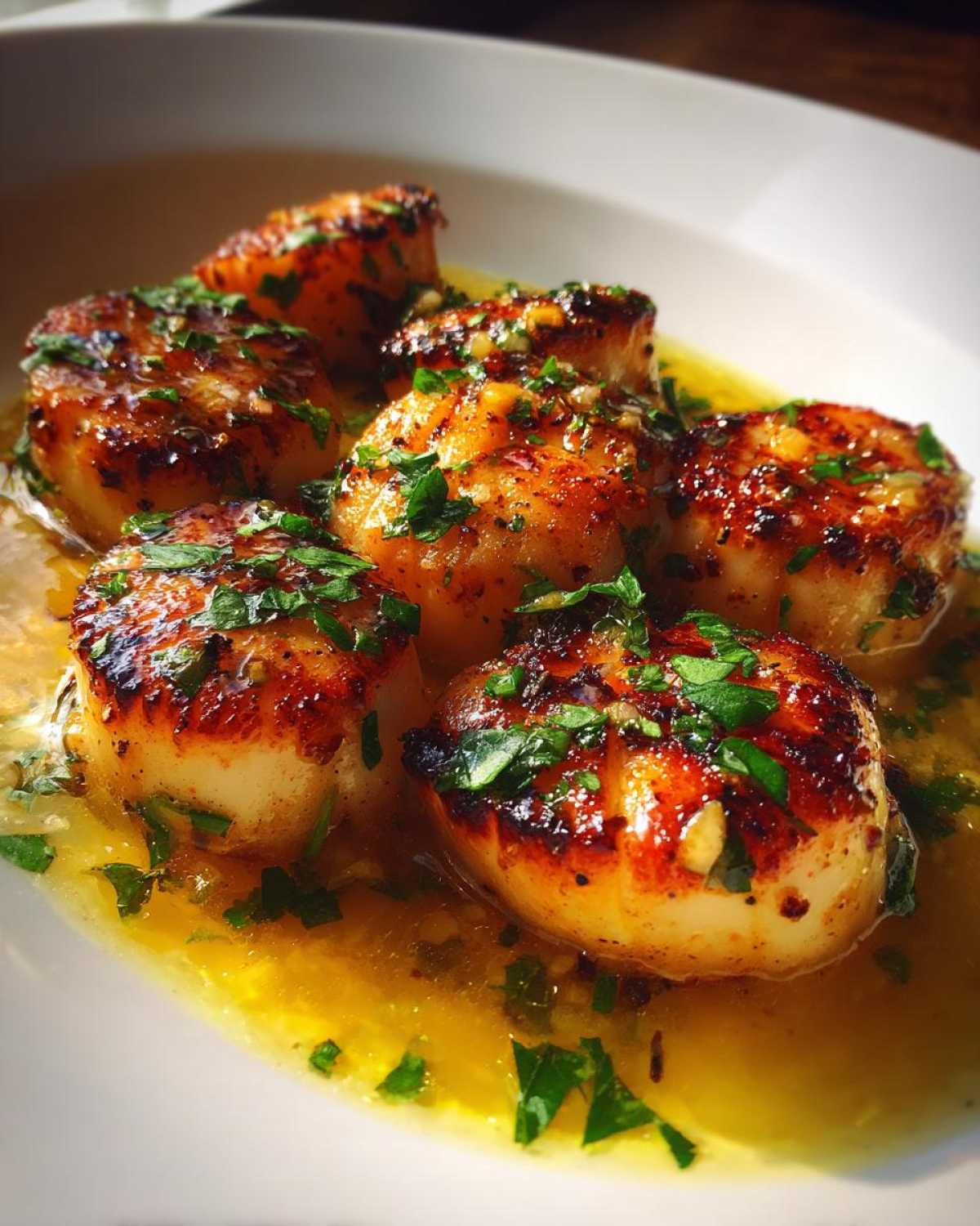 Lemon Butter Scallops - detail 1
